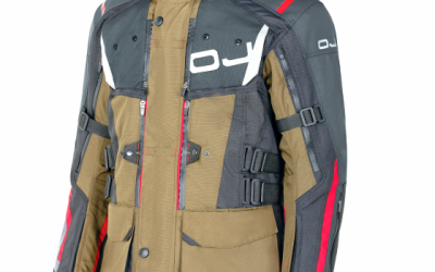 Giacca Oj Escaper Ice Green Black Red jacket winter moto