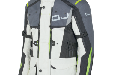 Giacca Oj Escaper Ice Gray Black Yellow jacket winter moto