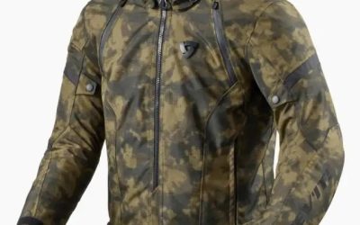 Giacca invernale moto Rev’it Flare 3 camo dark green jacket