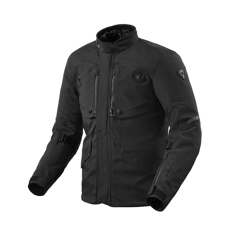 Giacca Moto Laminata Revit Trench 2 GoreTex Black
