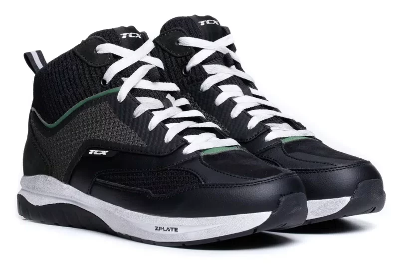Scarpe Moto Uomo Tcx NALBAK AIR NERO VERDE Black Green shoes