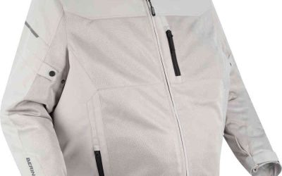 Giacca Moto Uomo Bering Ozone King Size Silver Jacket
