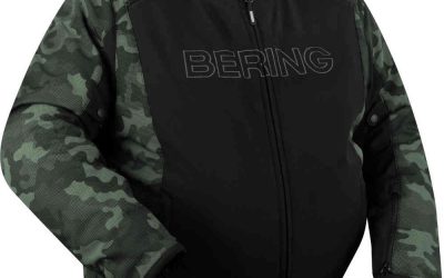 Giacca Moto Uomo Bering Davis Black Camo King Size jacket