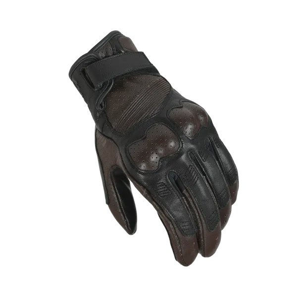 Guanti Moto Pelle Macna Bold Black Brown gloves