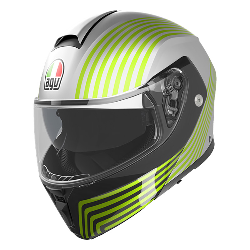 Casco modulare Agv Streetmodular Resia Grey Yellow helmet