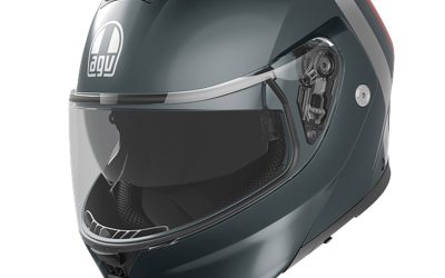 Casco modulare Agv Streetmodular Resia Silver Red helmet