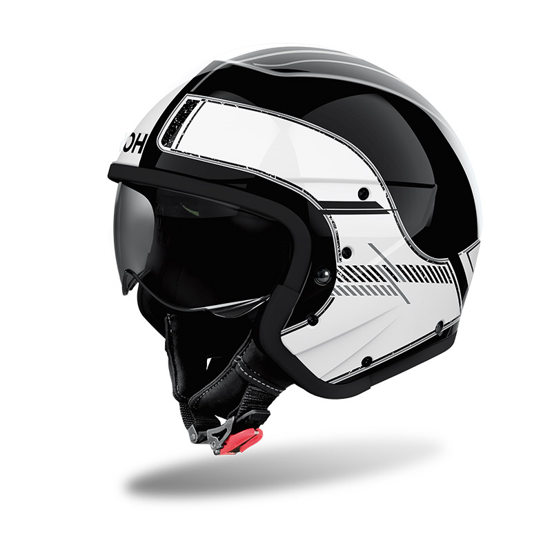 Casco modulare Airoh J110 RASTER White Gloss helmet