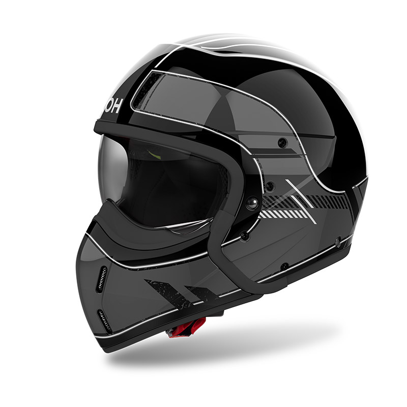 Casco modulare Airoh J110 RASTER Dark Grey Gloss helmet