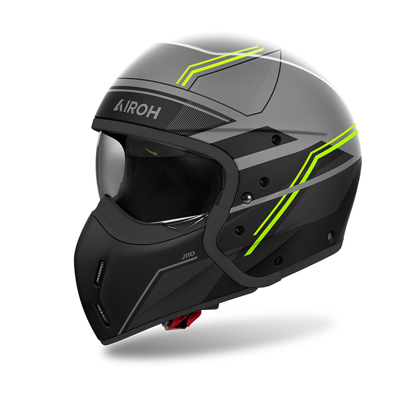 Casco modulare Airoh J110 SLIM Yellow Matt helmet
