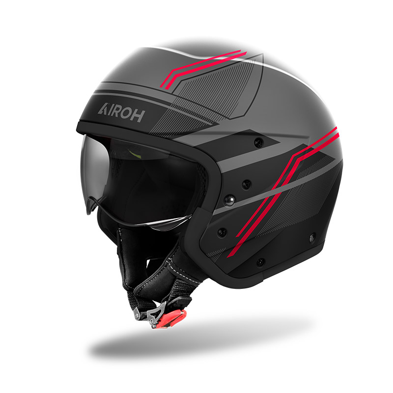 Casco modulare Airoh J110 SLIM Red Matt helmet