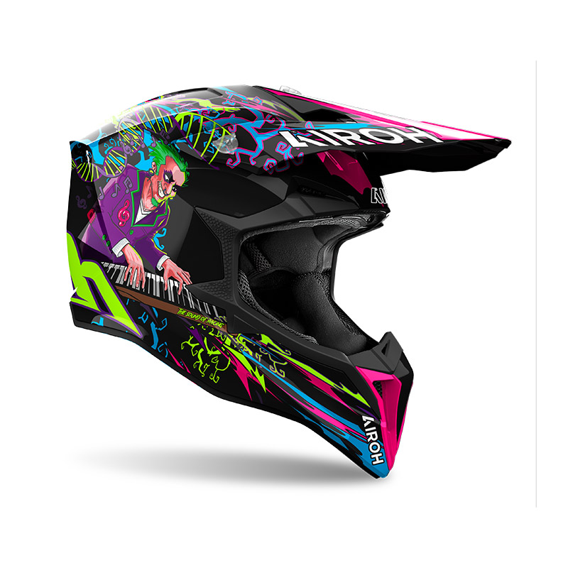 Casco cross Airoh Wraaap Music helmet casque