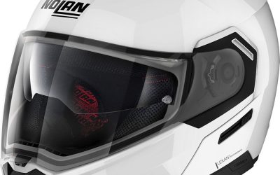 Casco modulare Nolan N90-3 Special white flip up helmet casque