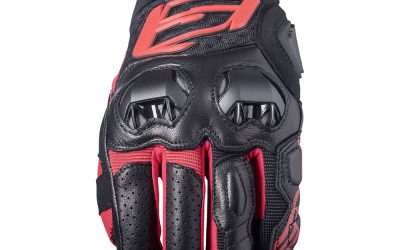 Guanti Moto Five SF3 Black Red Sport Gloves uomo