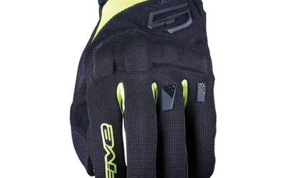 Guanti Moto Five RS3 EVO Black Yellow Fluo Summer Gloves uomo