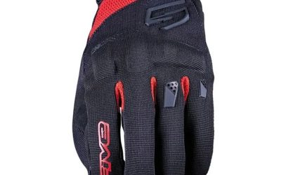 Guanti Moto Five RS3 EVO Black Red Summer Gloves uomo
