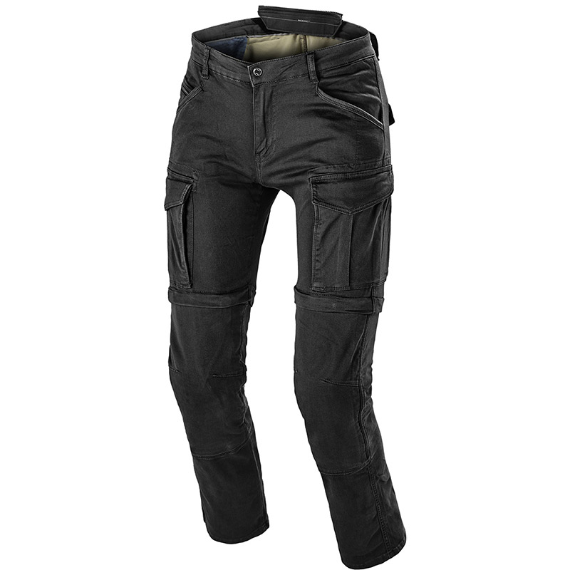 Jeans Macna Arrival Black Cargo Moto Pant