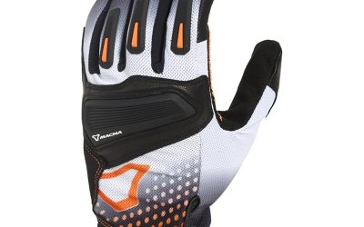 Guanti Moto Estivi Macna Jugo Black White Orange Uomo Moto