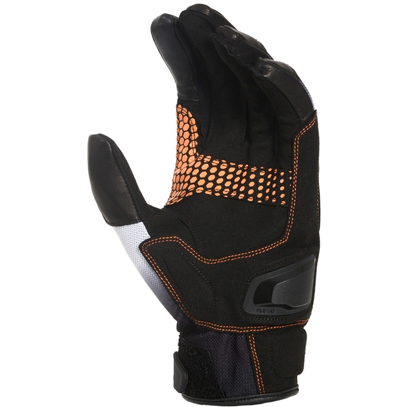 Guanti Moto Estivi Macna Jugo Black White Orange Uomo Moto
