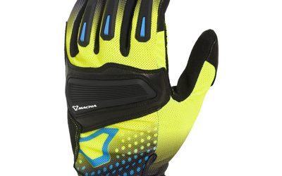 Guanti Moto Estivi Macna Jugo Black Yellow Blu Uomo Moto