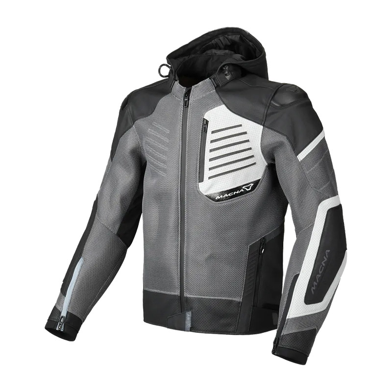 Giacca pelle Macna Risant Grey Black jacket