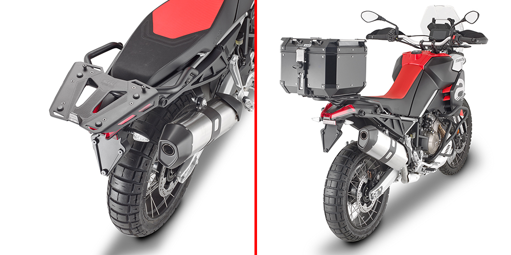 Attacco posteriore specifico per bauletto MONOKEY o MONOLOCK SR6710 APRILIA tuareg 660 21-24