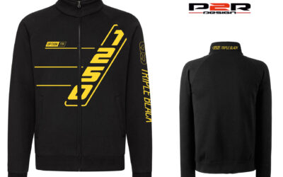 Felpa con zip nera personalizzata BMW R1250 GS Triple Black Sweatshirt