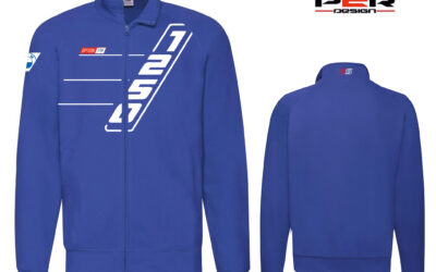 Felpa con zip Blu personalizzata BMW R1250 GS Sweatshirt