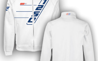 Felpa con zip bianca personalizzata BMW R1250 GS Sweatshirt
