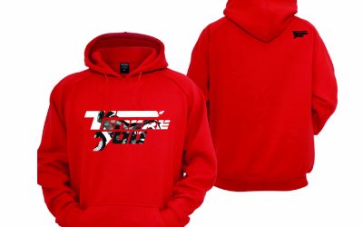 Felpa rossa personalizzata Yamaha Tenere 700 Hoodie Sweatshirt T7
