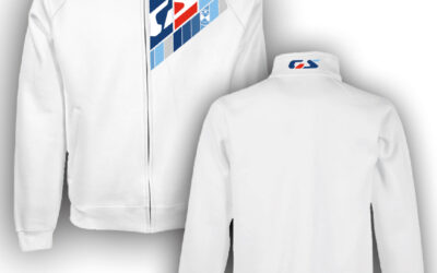 Felpa con zip bianca personalizzata BMW GS Sweatshirt