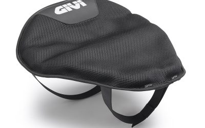 Cuscino GIVI S230 da sella universale ad aria rivestito in tessuto traspirante nero
