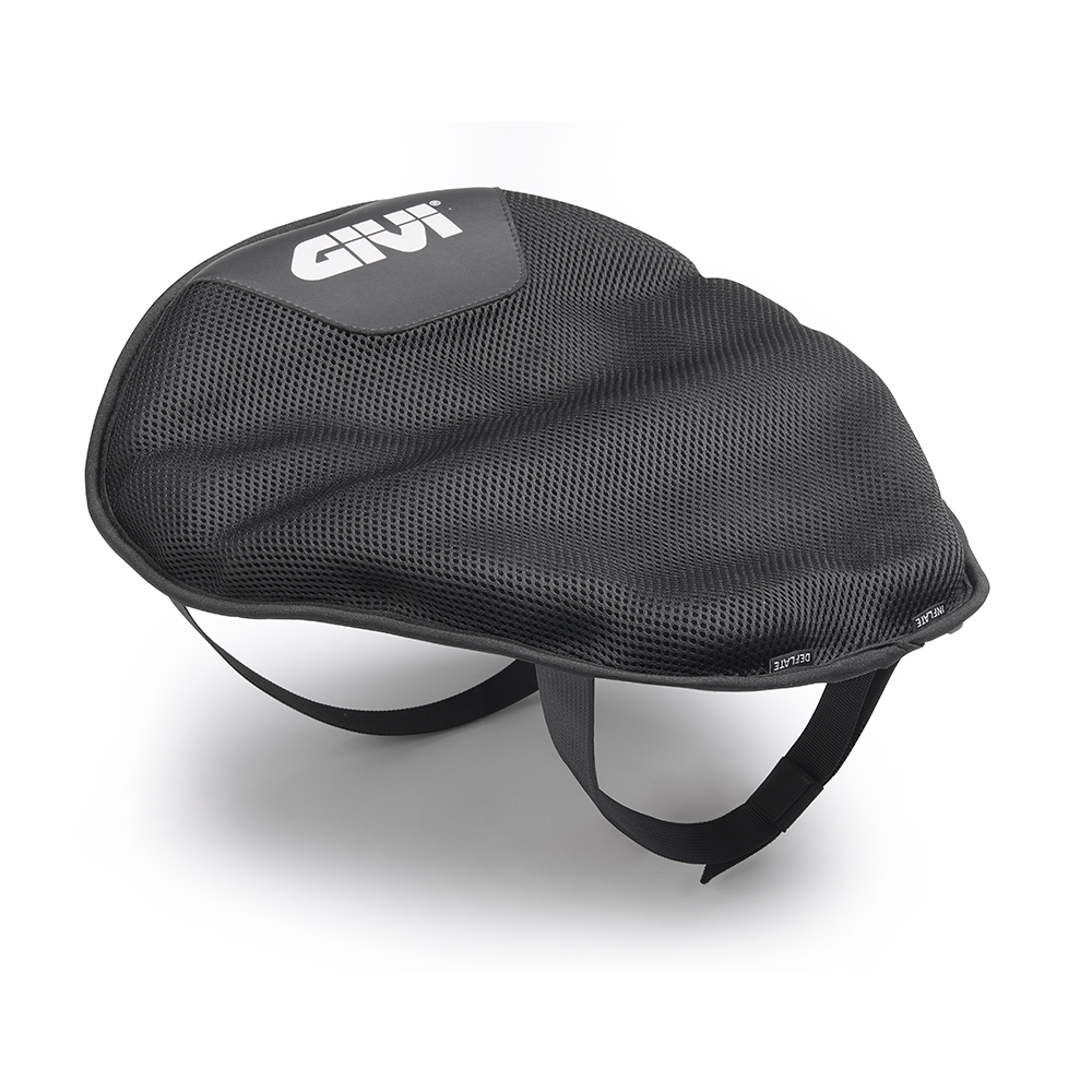 Cuscino GIVI S230 da sella universale ad aria rivestito in tessuto traspirante nero