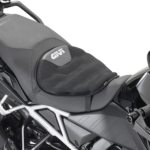 Cuscino GIVI S230 da sella universale ad aria rivestito in tessuto traspirante nero