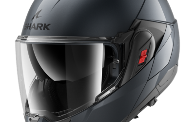 Casco modulare SHARK OXO GUN METAL A05 FLIP-BACK helmet