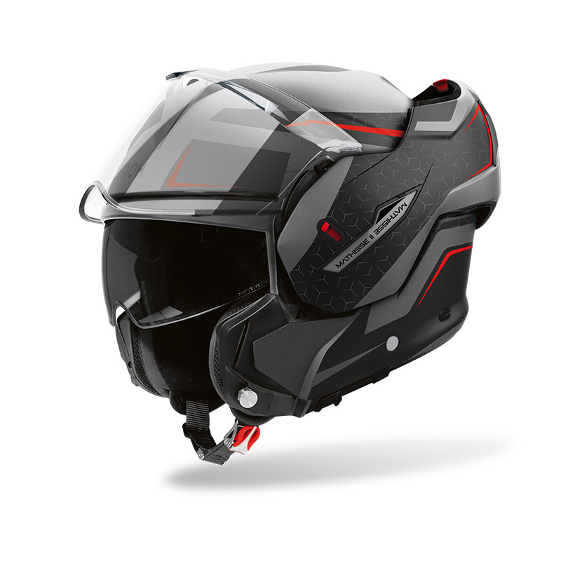 Casco modulare ribaltabile moto Airoh Mathisse II 2 MAGNET MATT flip-back reverse helmet casque