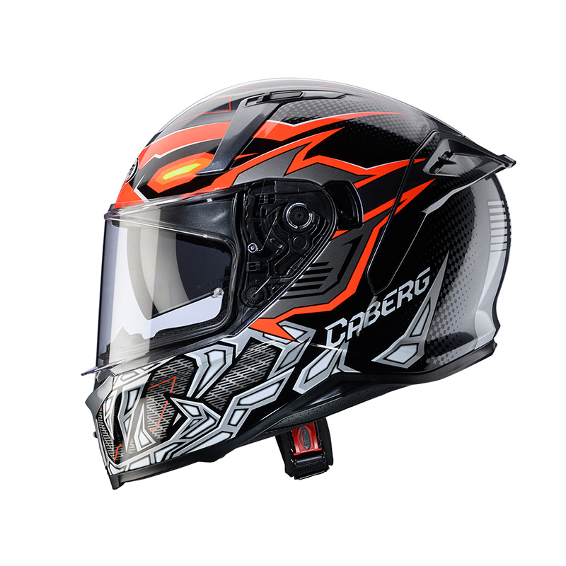 Casco integrale Caberg Avalon x Gurkha grigio arancio helmet casque