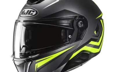 Casco modulare HJC I91 TRICUS MC3HSF BLACK YELLOW casque