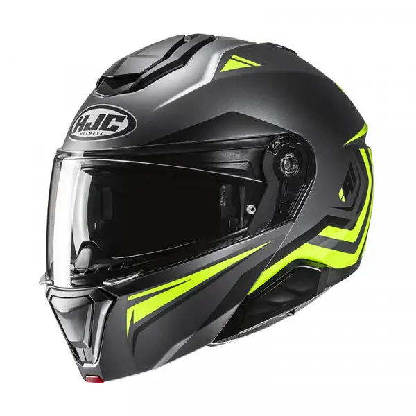 Casco modulare HJC I91 TRICUS MC3HSF BLACK YELLOW casque