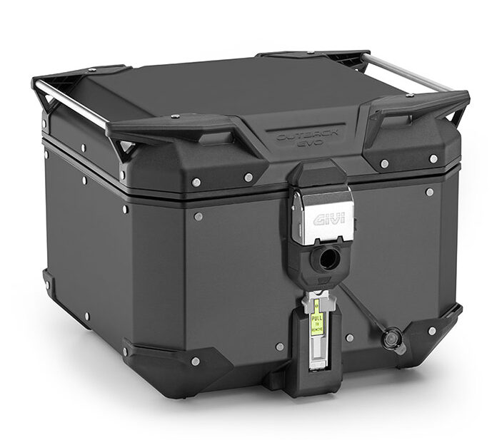 Bauletto Givi OBKEV42B Trekker Outback Evo 42 Smart Lock Alluminio nero Top case