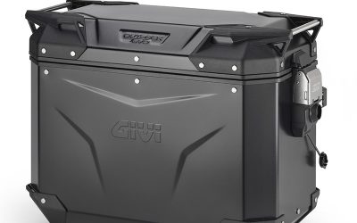 Valigia laterale Givi OBKEV44BL Trekker Outback Evo 44 Smart Lock Sinistra Alluminio nero