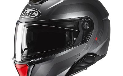 Casco modulare HJC I91 ARVEN MC1SF MATT GREY RED casque