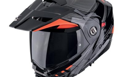 Casco modulare adventure Scorpion ADX-2 LEWIS Red helmet casque