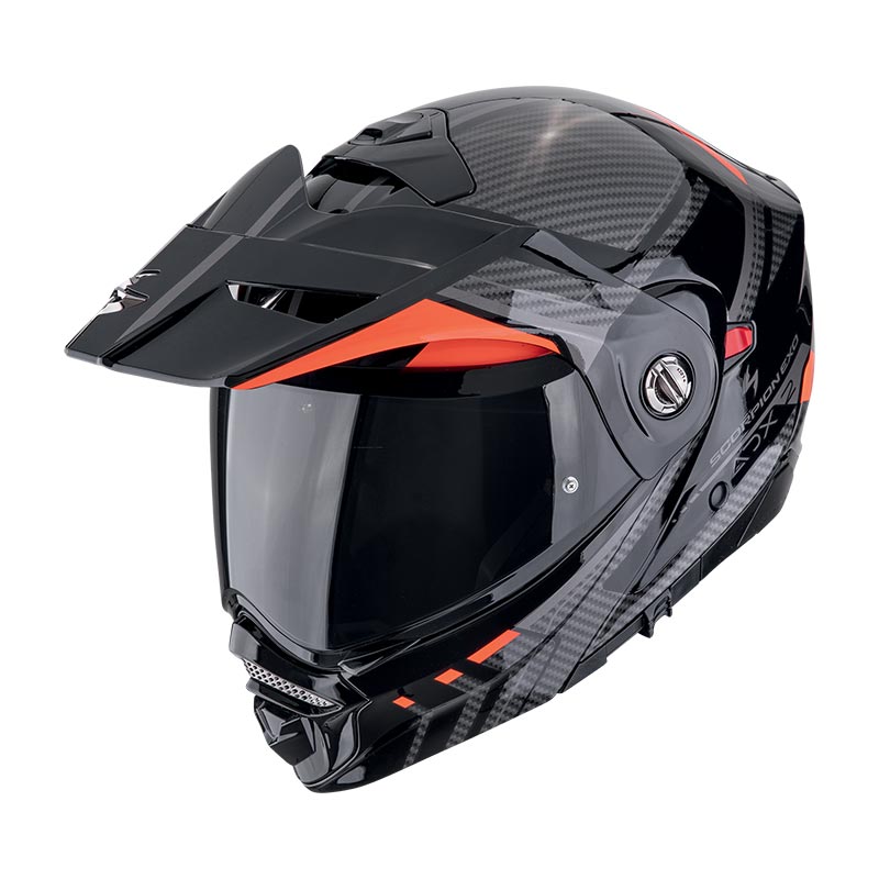 Casco modulare adventure Scorpion ADX-2 LEWIS ROSSO Red helmet casque