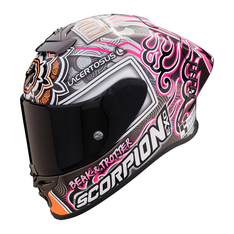 Casco integrale moto fibra carbonio Scorpion Exo R1 EVO FIM ARON CANET helmet casque