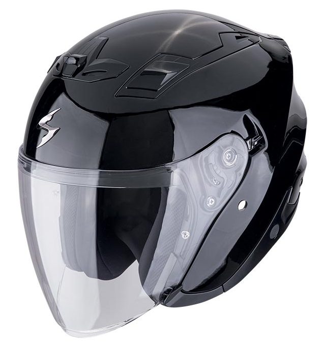 Casco JET Scorpion Exo-Z1 NERO LUCIDO BLACK METAL helmet casque