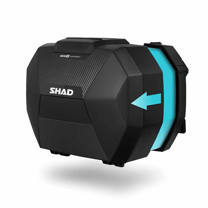 Valigie Laterali Espandibili Shad SH38X Carbon 3P/4P