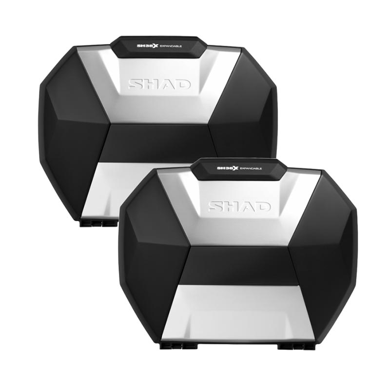 Valigie Laterali Espandibili Shad SH38X alluminio 3P/4P