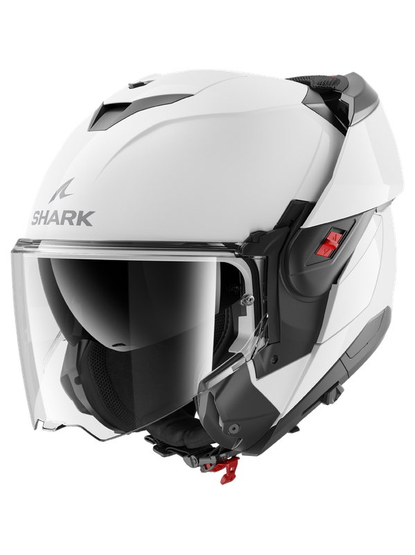 Casco modulare ribaltabile SHARK OXO BIANCO WHITE A05 FLIP-BACK helmet
