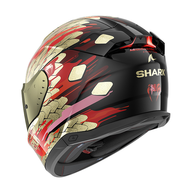 Casco integrale Shark SKWAL i3 VENUM Nero Oro Rosso helmet casque
