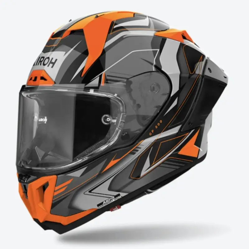 Casco Moto Integrale Airoh GP 800 Must Orange Gloss helmet casque